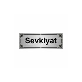 Özarslan Dizayn Sevkiyat 7x20 cm Gümüş Renk Metal Yönlendirme Levhası