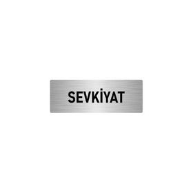 Özarslan Dizayn Sevkiyat 7x20 cm Gümüş Renk Metal Yönlendirme Levhası