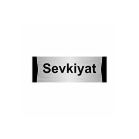 Özarslan Dizayn Sevkiyat 7x20 cm Gümüş Renk Metal Yönlendirme Levhası