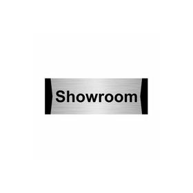 Özarslan Dizayn Showroom 5x20 cm Gümüş Renk Metal Yönlendirme Levhası