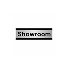 Özarslan Dizayn Showroom 5x20 cm Gümüş Renk Metal Yönlendirme Levhası