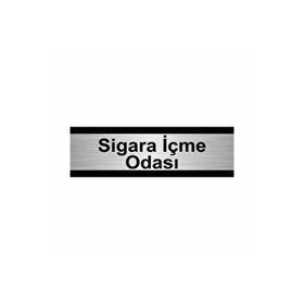 Özarslan Dizayn Sigara İçme Odası 5x20 cm Gümüş Renk Metal Yönlendirme Levhası