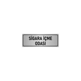 Özarslan Dizayn Sigara İçme Odası 7x20 cm Gümüş Renk Metal Yönlendirme Levhası