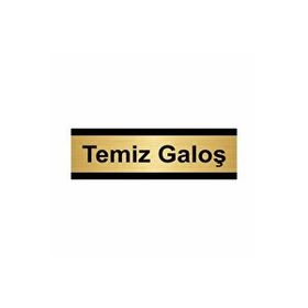 Özarslan Dizayn Temiz Galoş 7x20 cm Altın Renk Metal Yönlendirme Levhası