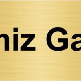 Özarslan Dizayn Temiz Galoş 7x20 cm Altın Renk Metal Yönlendirme Levhası