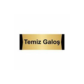 Özarslan Dizayn Temiz Galoş 7x20 cm Altın Renk Metal Yönlendirme Levhası