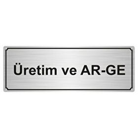 Özarslan Dizayn Üretim ve Ar-Ge 5x20 cm Gümüş Renk Metal Yönlendirme Levhası