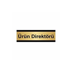 Özarslan Dizayn Ürün Direktörü 10x20 cm Altın Renk Metal Yönlendirme Levhası