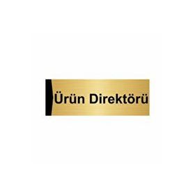 Özarslan Dizayn Ürün Direktörü 10x20 cm Altın Renk Metal Yönlendirme Levhası