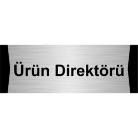 Özarslan Dizayn Ürün Direktörü 10x20 cm Gümüş Renk Metal Yönlendirme Levhası