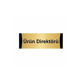 Özarslan Dizayn Ürün Direktörü 5x20 cm Altın Renk Metal Yönlendirme Levhası