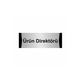 Özarslan Dizayn Ürün Direktörü 5x20 cm Gümüş Renk Metal Yönlendirme Levhası
