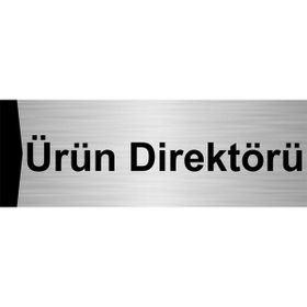 Özarslan Dizayn Ürün Direktörü 5x20 cm Gümüş Renk Metal Yönlendirme Levhası