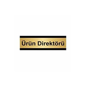 Özarslan Dizayn Ürün Direktörü 7x20 cm Altın Renk Metal Yönlendirme Levhası