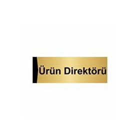 Özarslan Dizayn Ürün Direktörü 7x20 cm Altın Renk Metal Yönlendirme Levhası