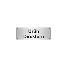 Özarslan Dizayn Ürün Direktörü 7x20 cm Gümüş Renk Metal Yönlendirme Levhası