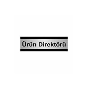 Özarslan Dizayn Ürün Direktörü 7x20 cm Gümüş Renk Metal Yönlendirme Levhası