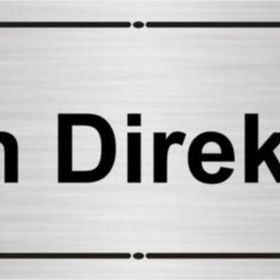 Özarslan Dizayn Ürün Direktörü 7x20 cm Gümüş Renk Metal Yönlendirme Levhası