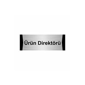 Özarslan Dizayn Ürün Direktörü 7x20 cm Gümüş Renk Metal Yönlendirme Levhası