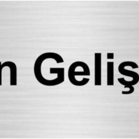 Özarslan Dizayn Ürün Geliştirme 10x20 cm Gümüş Renk Metal Yönlendirme Levhası
