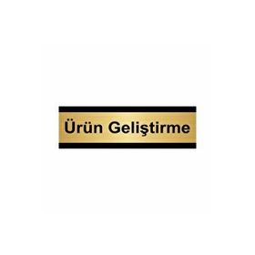 Özarslan Dizayn Ürün Geliştirme 5x20 cm Altın Renk Metal Yönlendirme Levhası