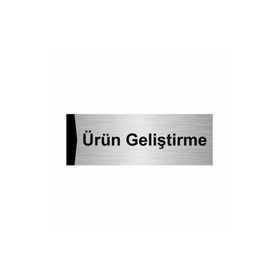 Özarslan Dizayn Ürün Geliştirme 5x20 cm Gümüş Renk Metal Yönlendirme Levhası