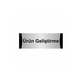 Özarslan Dizayn Ürün Geliştirme 5x20 cm Gümüş Renk Metal Yönlendirme Levhası