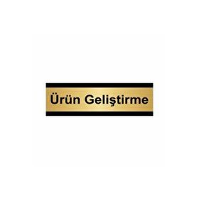 Özarslan Dizayn Ürün Geliştirme 7x20 cm Altın Renk Metal Yönlendirme Levhası