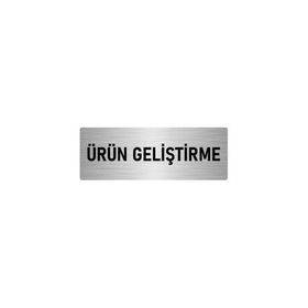 Özarslan Dizayn Ürün Geliştirme 7x20 cm Gümüş Renk Metal Yönlendirme Levhası