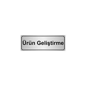 Özarslan Dizayn Ürün Geliştirme 7x20 cm Gümüş Renk Metal Yönlendirme Levhası