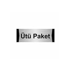Özarslan Dizayn Ütü Paket 10x20 cm Gümüş Renk Metal Yönlendirme Levhası