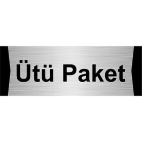 Özarslan Dizayn Ütü Paket 5x20 cm Gümüş Renk Metal Yönlendirme Levhası
