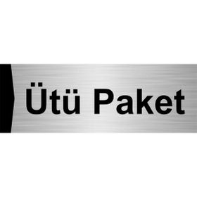 Özarslan Dizayn Ütü Paket 7x20 cm Gümüş Renk Metal Yönlendirme Levhası
