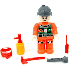 Özbayraktar Fire Fighter İtfaiye Figürü Lego Seti
