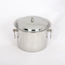 Özbir 17x11 cm Çift Cidarlı Termoslu Paslanmaz Çelik Buz Kovası