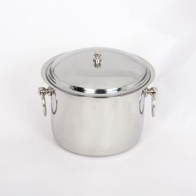 Özbir 17x11 cm Çift Cidarlı Termoslu Paslanmaz Çelik Buz Kovası