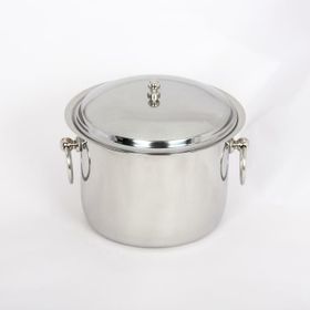 Özbir 17x11 cm Çift Cidarlı Termoslu Paslanmaz Çelik Buz Kovası