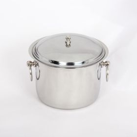 Özbir 17x11 cm Çift Cidarlı Termoslu Paslanmaz Çelik Buz Kovası