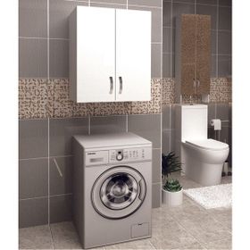 Özceden Komple Mdf 70*60 cm Beyaz Çamaşır Makinesi Üst Dolabı