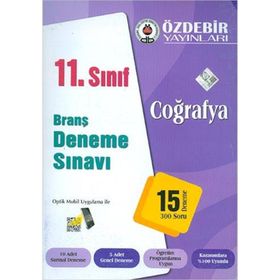 Özdebir 11. Sınıf Coğrafya Branş Deneme Sınavı