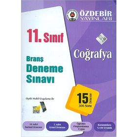 Özdebir 11. Sınıf Coğrafya Branş Deneme Sınavı