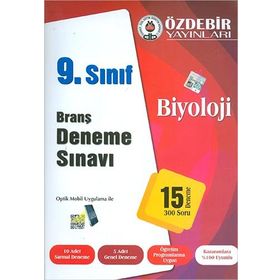 Özdebir 9. Sınıf Biyoloji Branş Deneme Sınavı