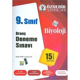 Özdebir 9. Sınıf Biyoloji Branş Deneme Sınavı