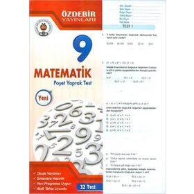 Özdebir 9. Sınıf Matematik Yaprak Test