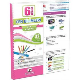 Özdebir Yayınları 6. Sınıf Fen Bilimleri Çek Kopar Yaprak Test