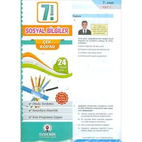 Özdebir Yayınları 7.sınıf Sosyal Bilgiler Yaprak Test