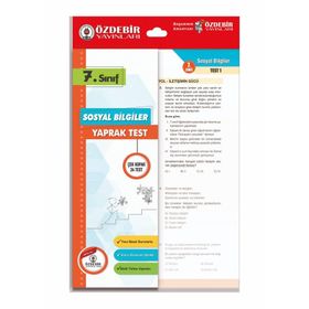 Özdebir Yayınları 7.sınıf Sosyal Bilgiler Yaprak Test