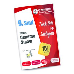 Özdebir Yayınları 9. Sınıf Türk Dili ve Edebiyatı Branş Deneme Sınavı