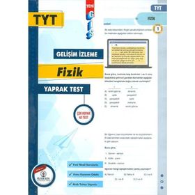 Özdebir Yayınları TYT Fizik Yaprak Test