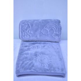 Özdilek 100x120 cm Gri Embos Bebek Battaniye